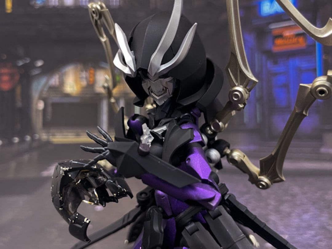 無限邂逅メガロマリアネクロフェイス　完成品　創彩少女庭園　ショートウィッグ付き