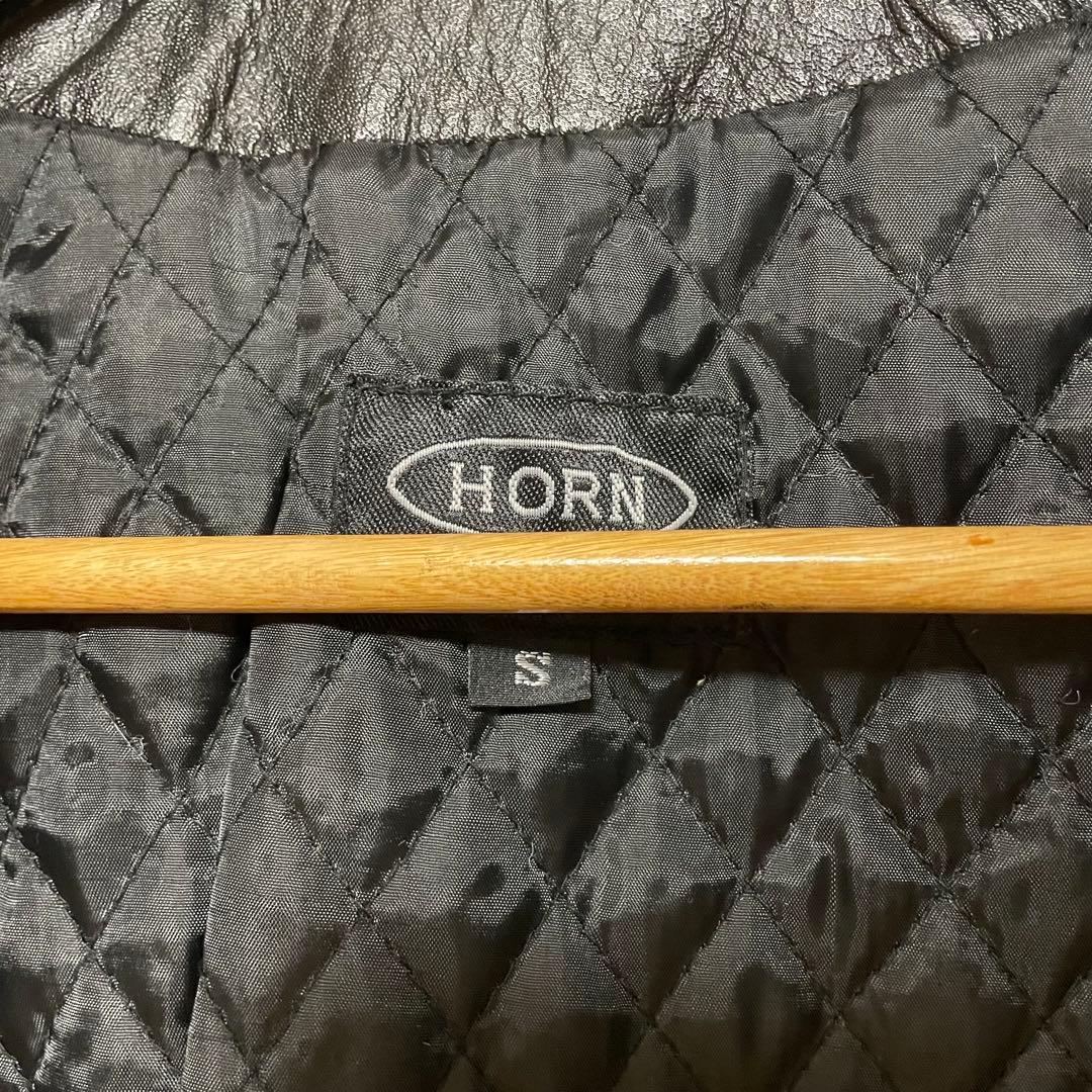 Horn Works 本革　シングルライダースジャケット　サイズS