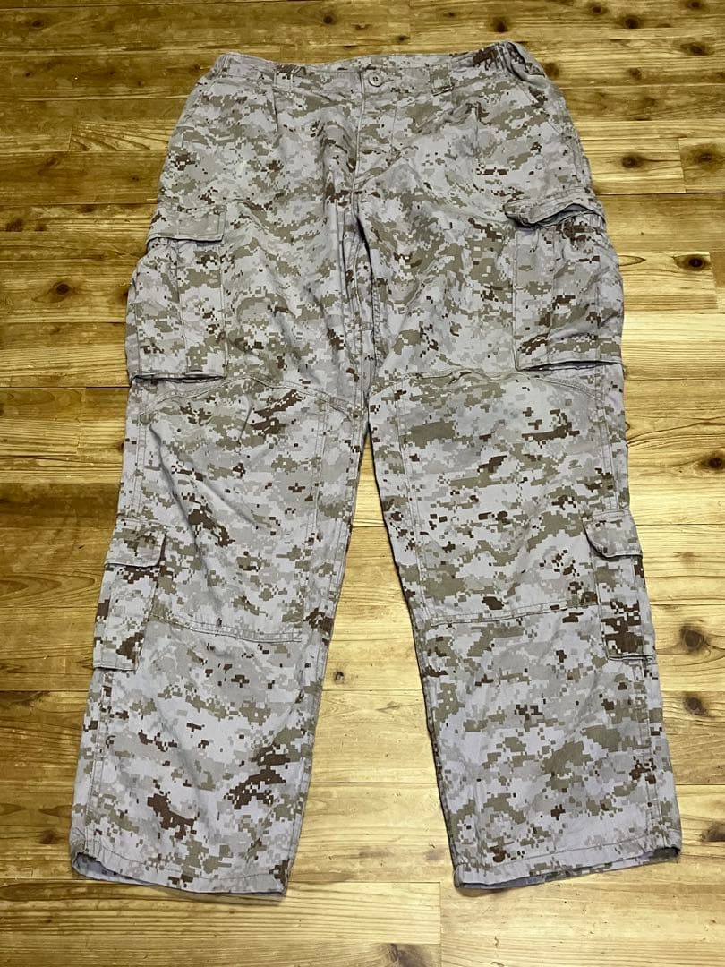 USMC FROG 難燃性・防虫 デザートマーパット上下セット M-R 中古良品