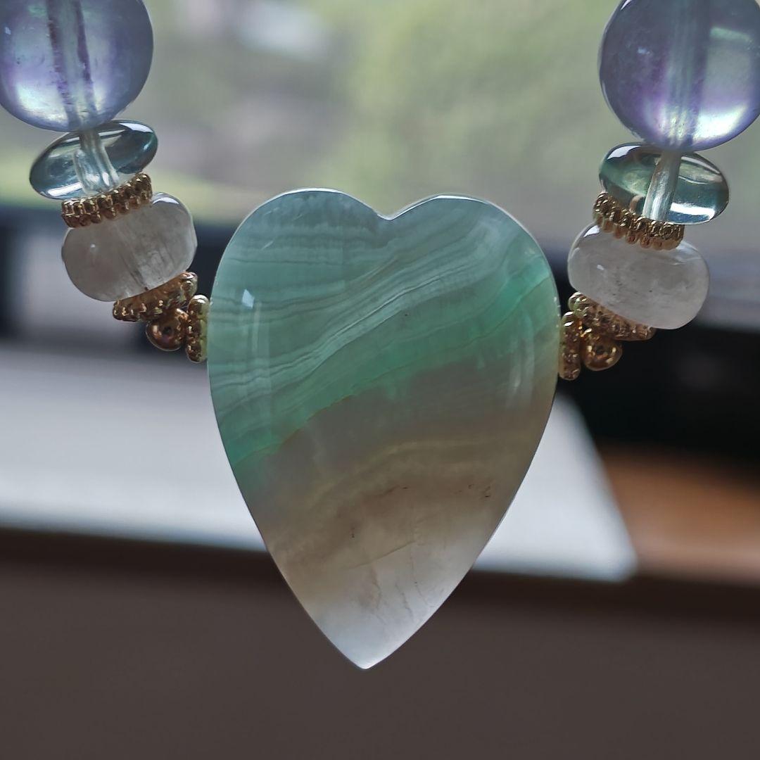 専用です♡新作♡バイカラーサーペンティン♡ふんわりグリーンアクアマリン、フローラ