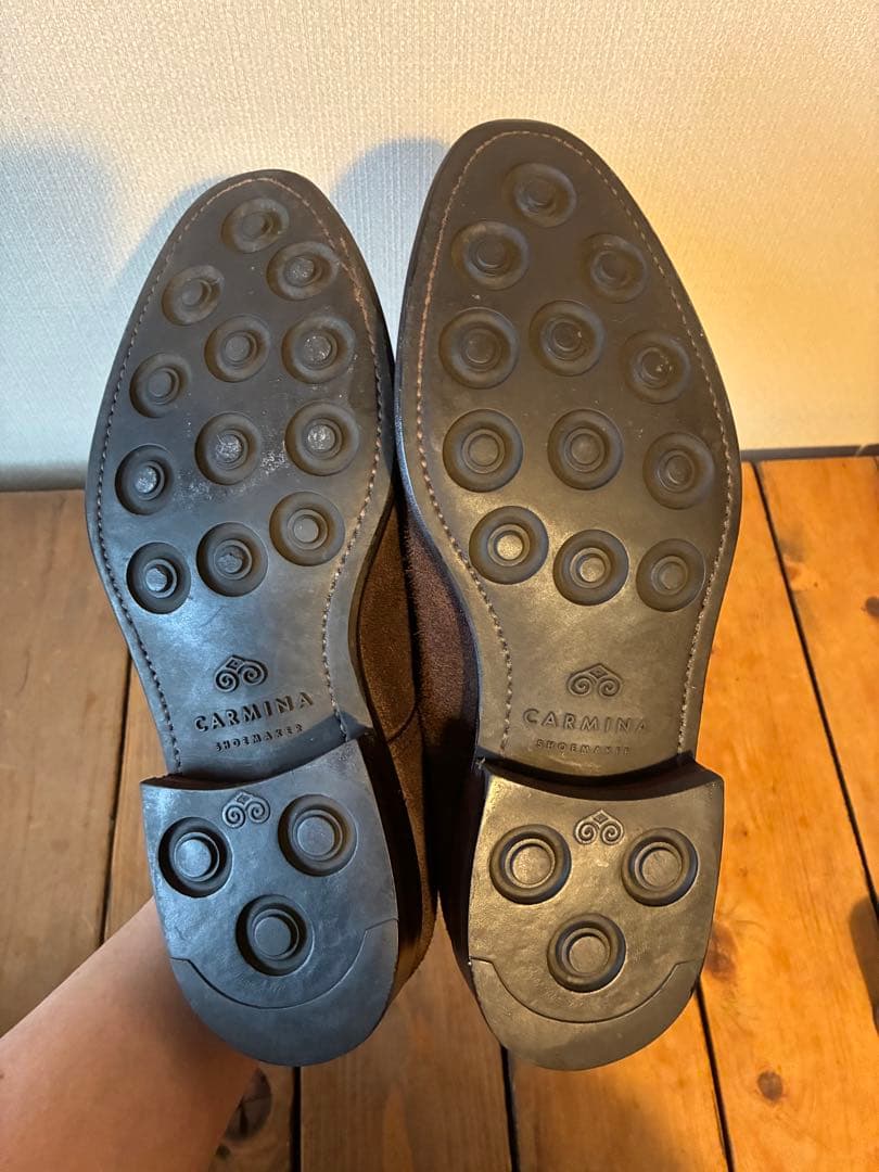 カルミナ　スエードプレーントゥ　5.5表記