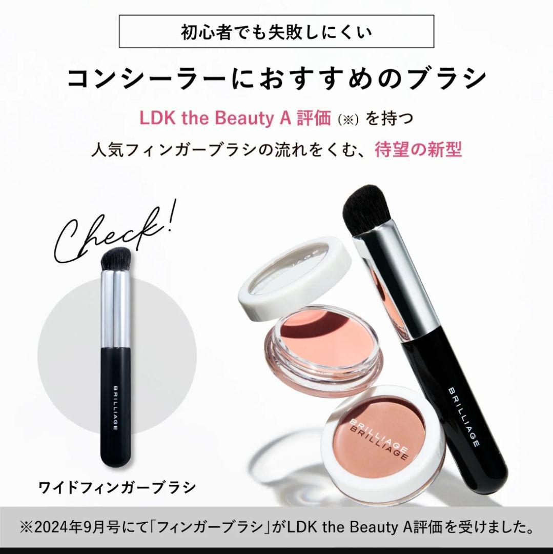ブリリアージュコンシーラーチーク #02 & ワイドフィンガーブラシ 新品未開封