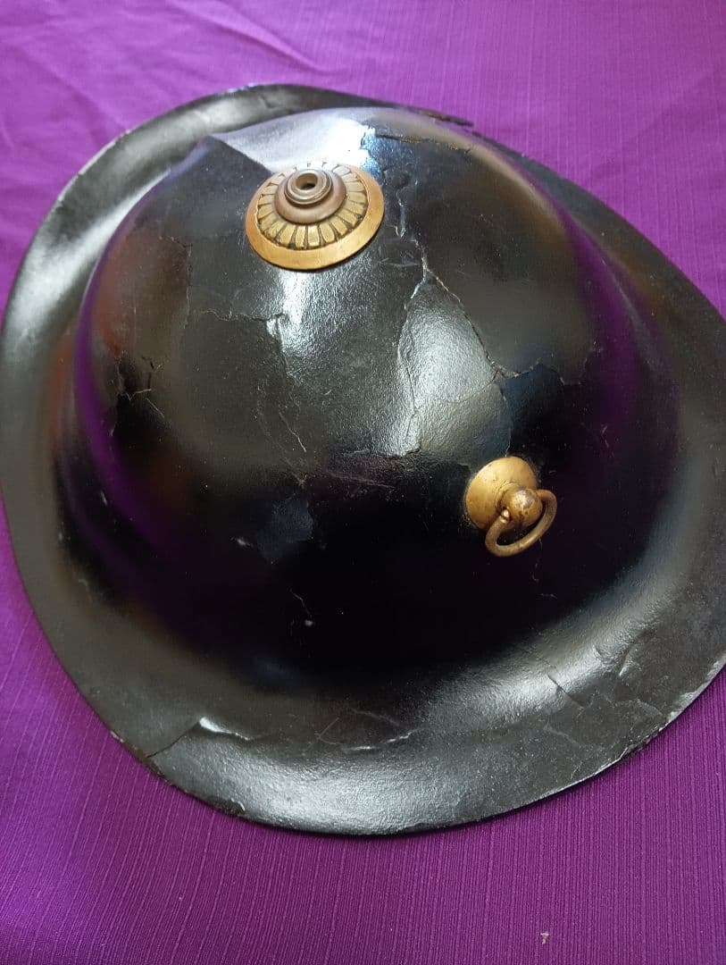 江戸時代中期〜幕末期頃上級武家時代本歌八幡座付桔梗御家紋入大名陣笠当時物難有り品