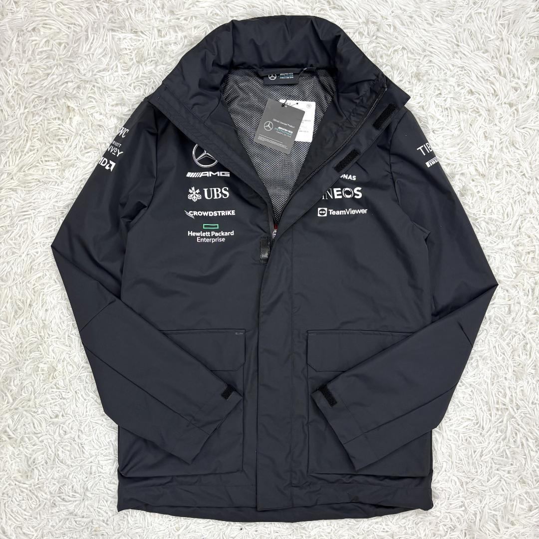 ☆新品☆Mercedes F1公式ハミルトン ラッセル レインジャケット　S