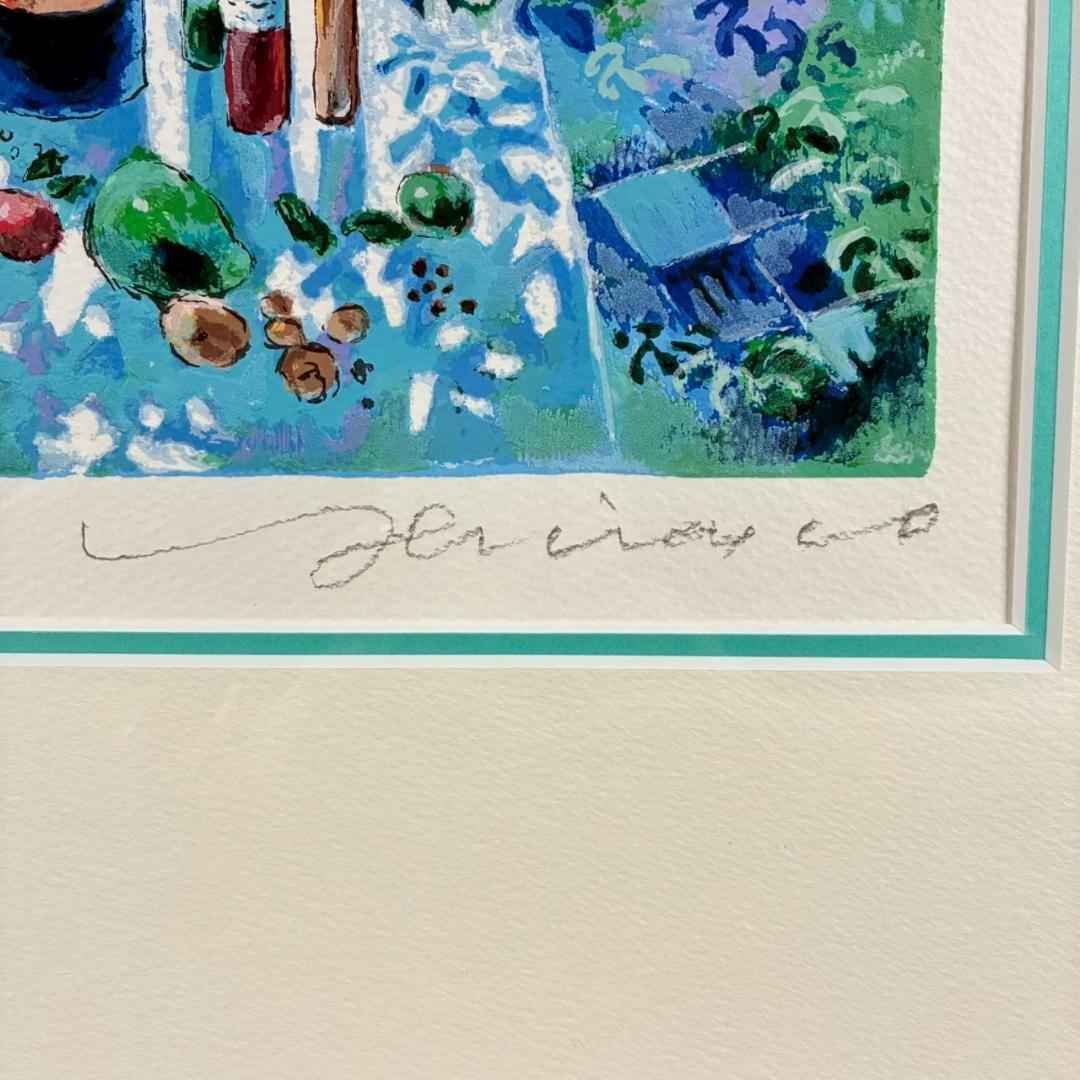 美品 平野琳人「アーチのある風景」シルクスクリーン 直筆サイン入り ルイ・シン