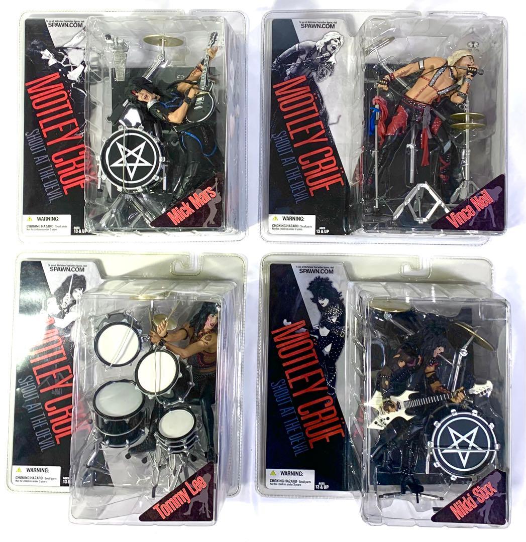 【全員揃い】【未使用】Motley Crue フィギュア　モトリークルー