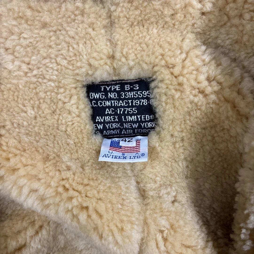 USA製AVIREX B-3レアカラーエクル