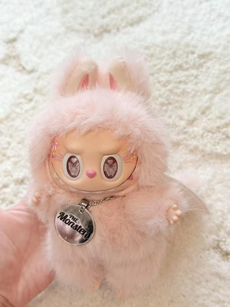 【海外限定・即日発送】ZIMOMO LABUBUぬいぐるみ ピンクデビル 蝶