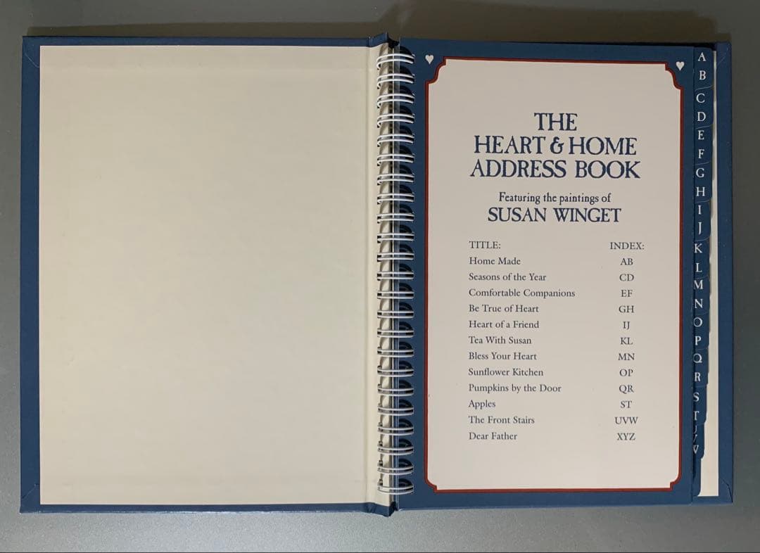 ラング社 SUSAN WINGET アドレスブック レトロ ヴィンテージ