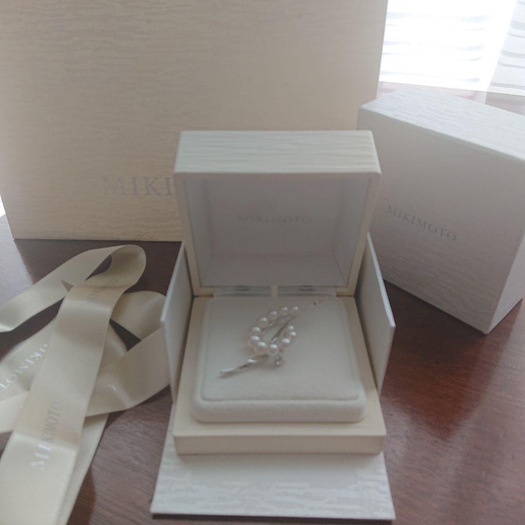 MIKIMOTO パール k18 ブローチ