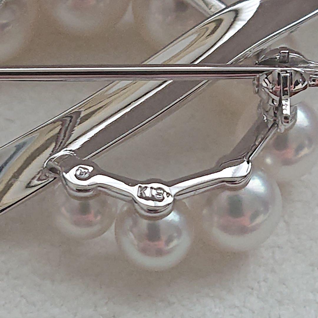 MIKIMOTO パール k18 ブローチ