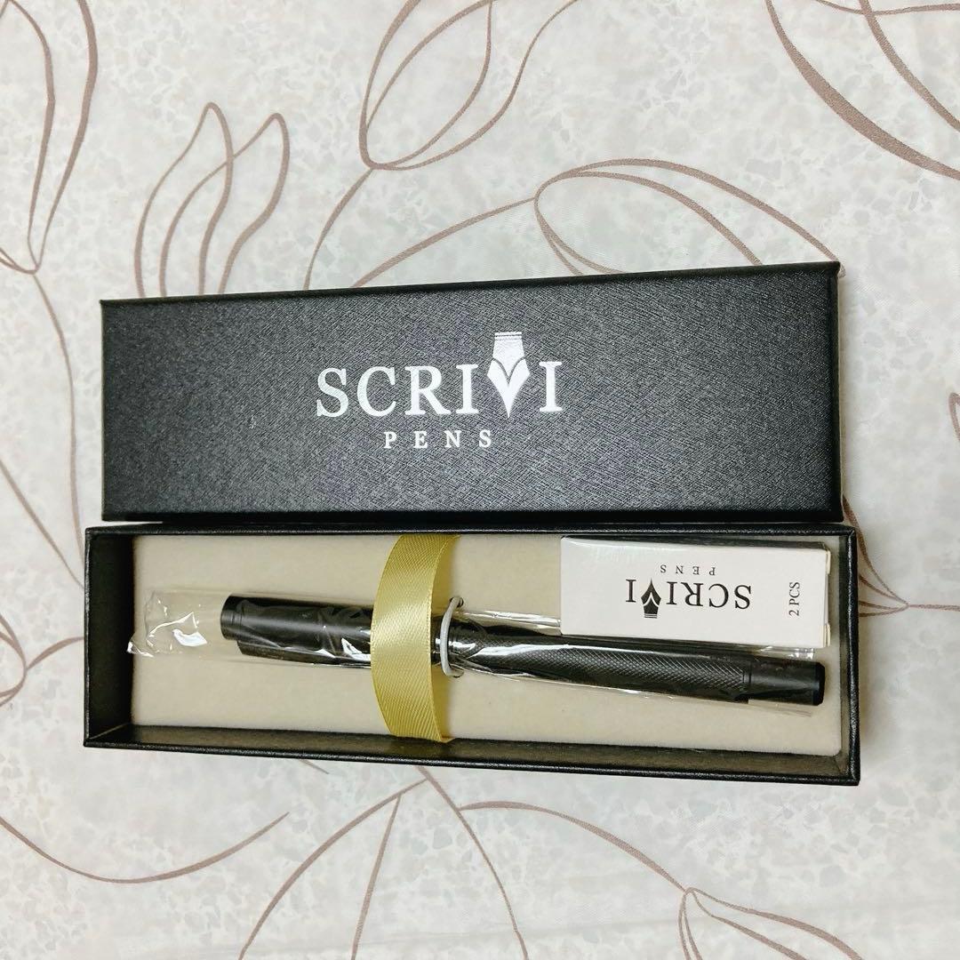 万年筆セットScrivi Pens ブラック ボックス入 プレゼント お祝い