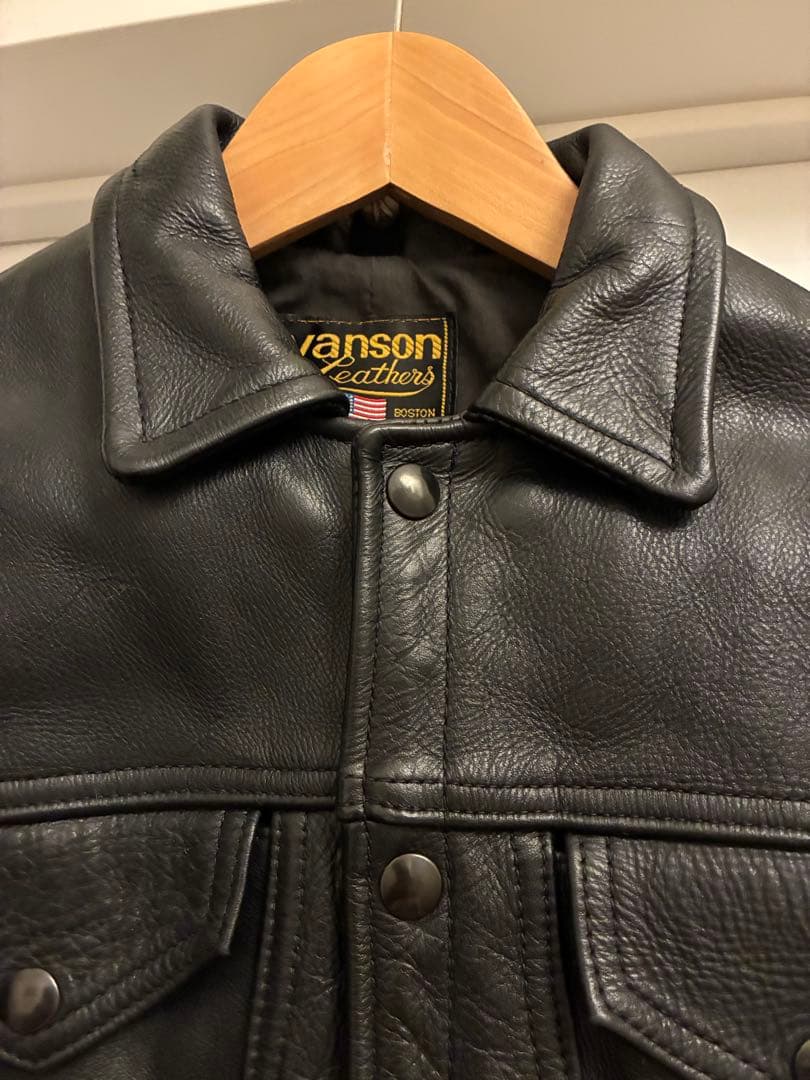 Vanson バンソン DJCB 3rd型 レザー ライダース ジャケット