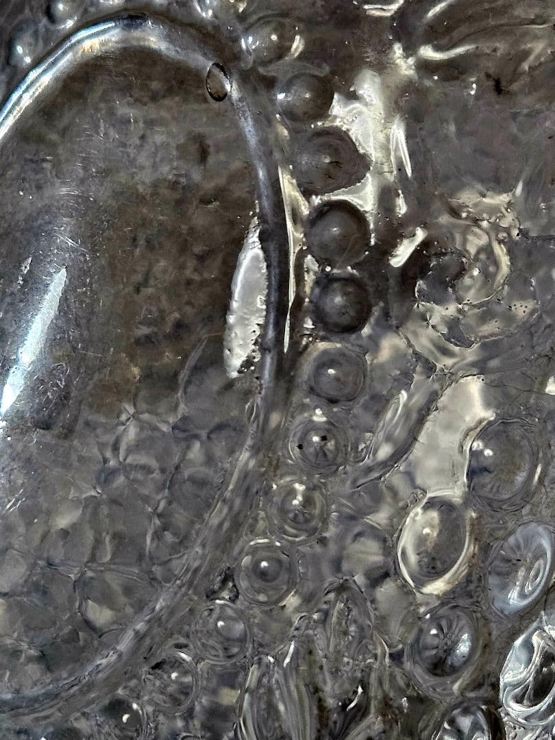 大正～昭和初期　大阪 島田硝子製 蓋付 ガラス瓶　飴屋瓶　砂糖瓶　キャンディ入れ