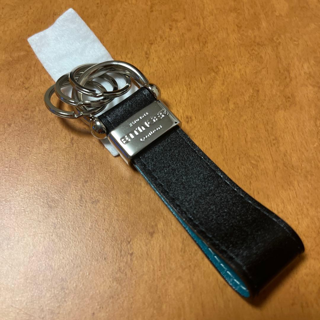 【未使用】ETTINGER キーリング・キーホルダー 3連 黒