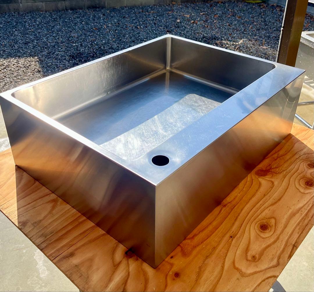 ステンレス1槽シンクトップ 流し台 780×600×250