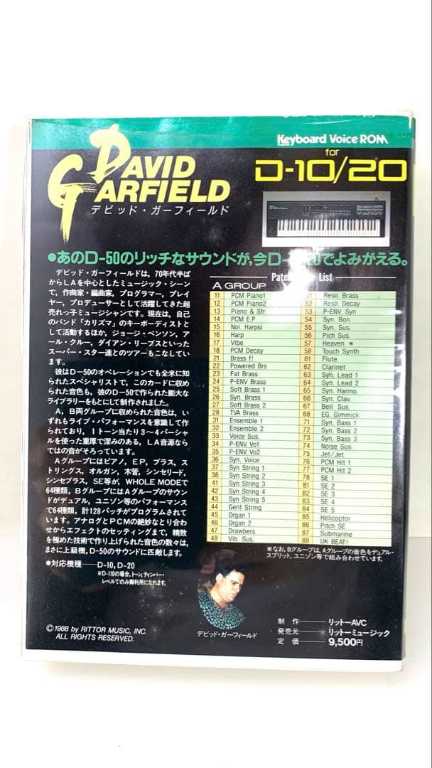 希少David Garfield Voice ROM for D-10/20