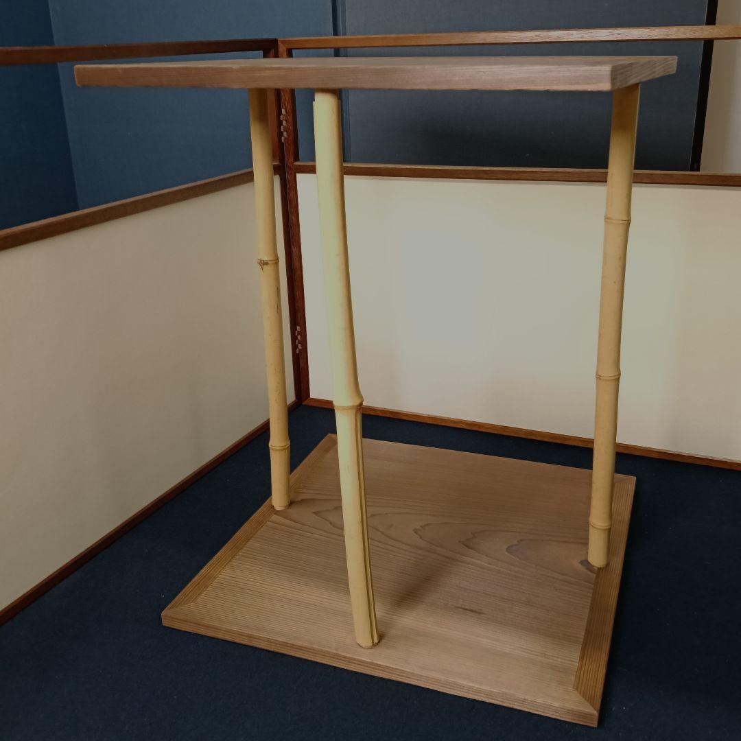 AO41 五行棚 杉材 組立式 玄々斎写 裏千家 紙箱入