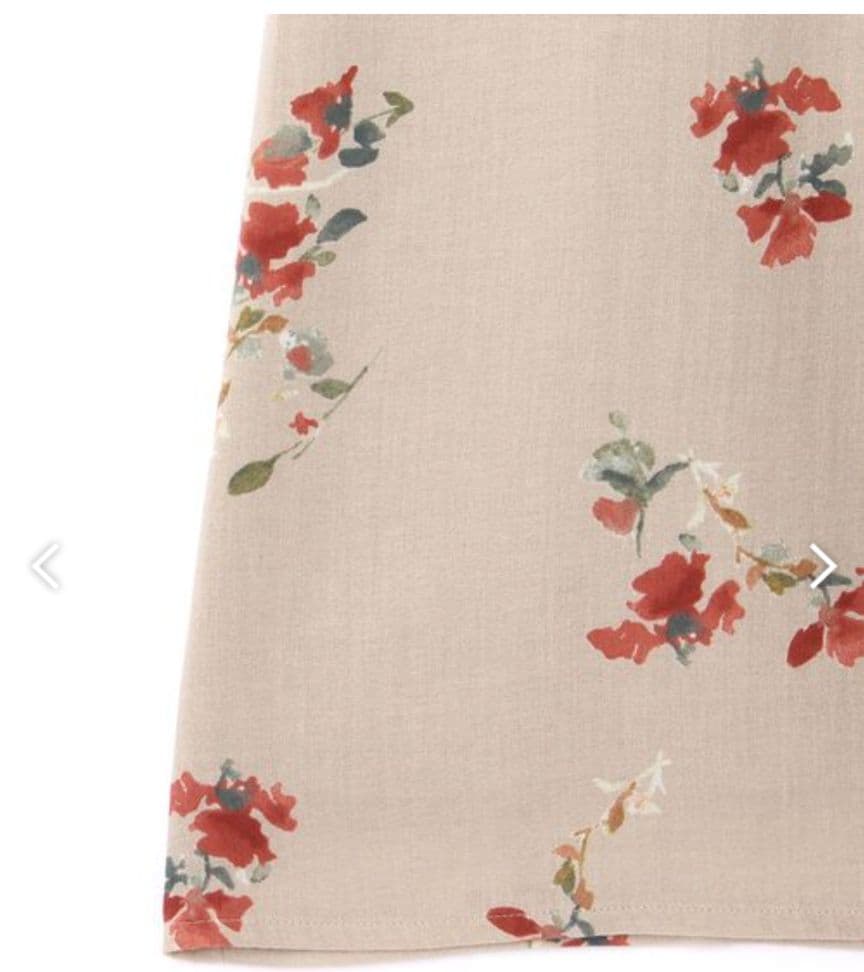 25300円　ビアズリー　水彩画　フラワー　パンツ　美品