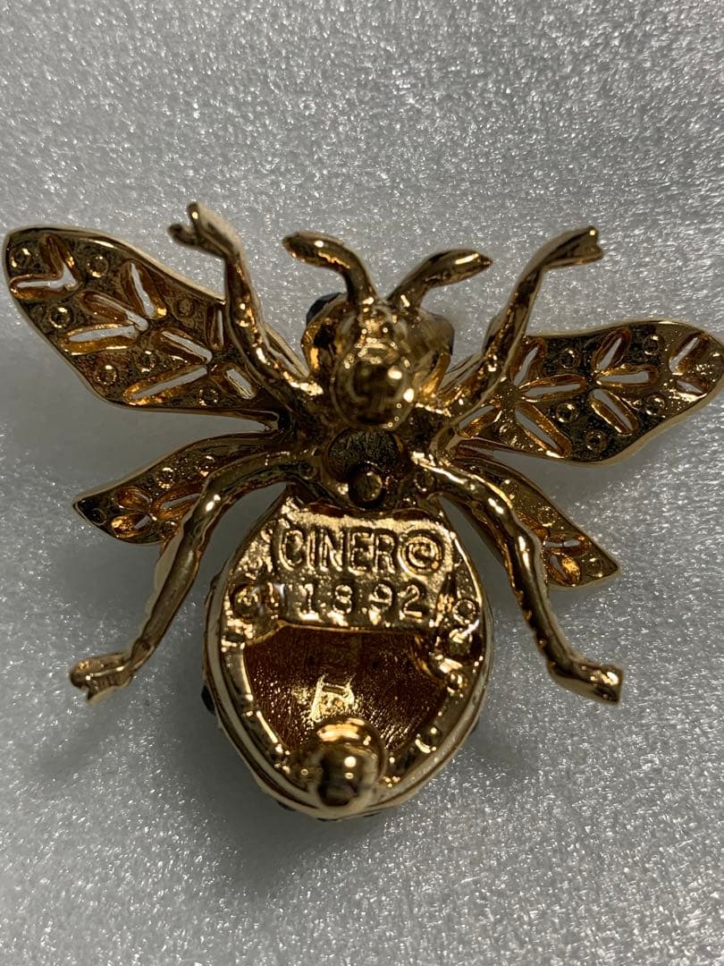 ☆CINER☆サイナーBeeブローチ きらきら大きな蜂アンティーク/ヴィンテージ