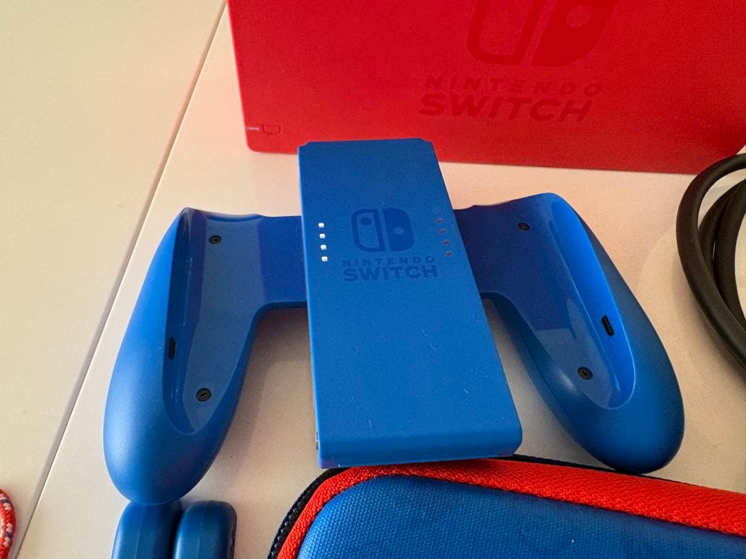 Nintendo Switch マリオレッド×ブルー セット【箱無】SDカード付