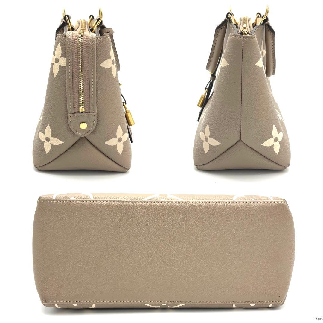 【未使用級】ルイヴィトン プティ パレ PM アンプラント バイカラー ベージュ