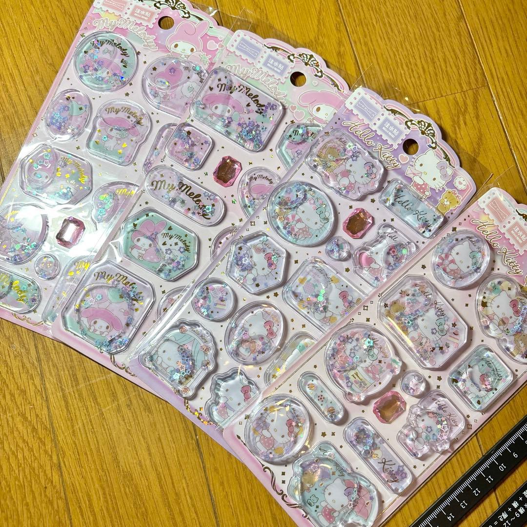 【海外限定 正規品】サンリオ ウォーターシール12枚セット 公式ライセンス品