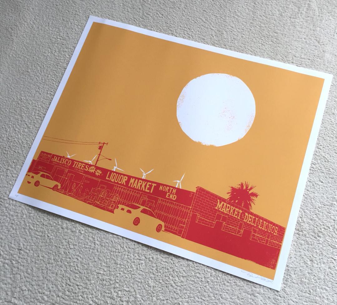 Evan Hecox Palm Springs North End ポスター