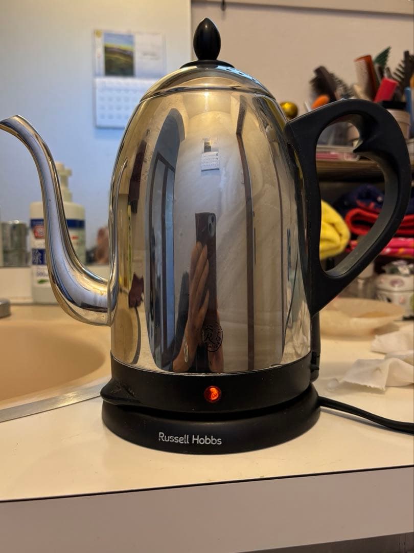 英国ラッセルホブス製カフェケトル1.2L、訳あり