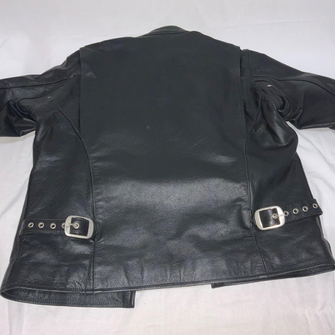 【XL】Freedom 本革レザーライダースジャケット