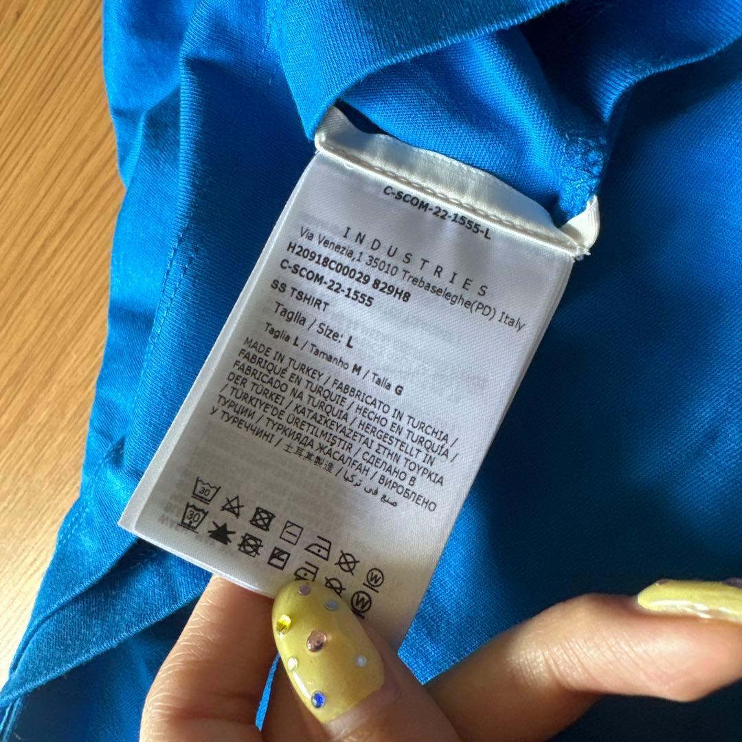 MONCLER SS Tシャツ 青色 キャラクター