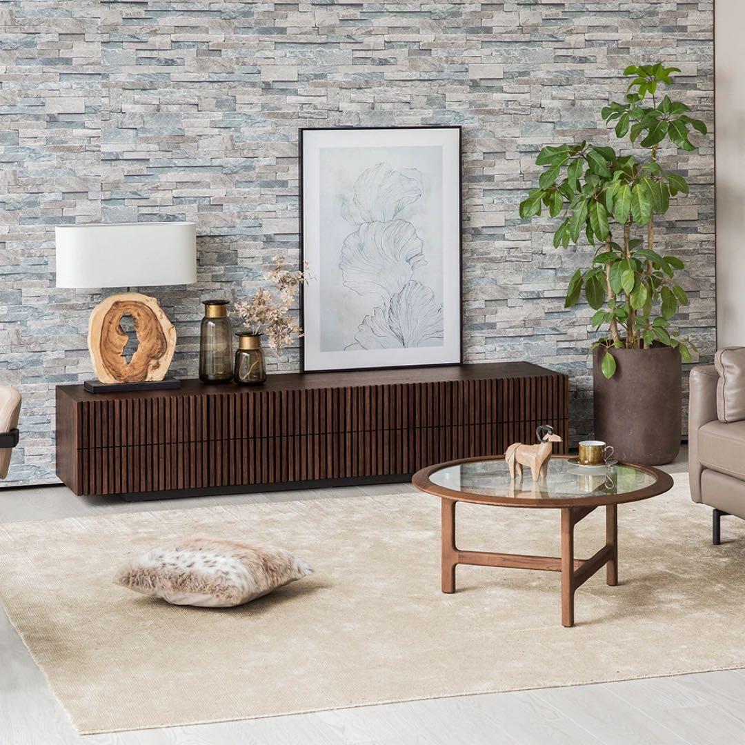 ARMONIA LUSSY2200木製 テレビ台 ブラウン