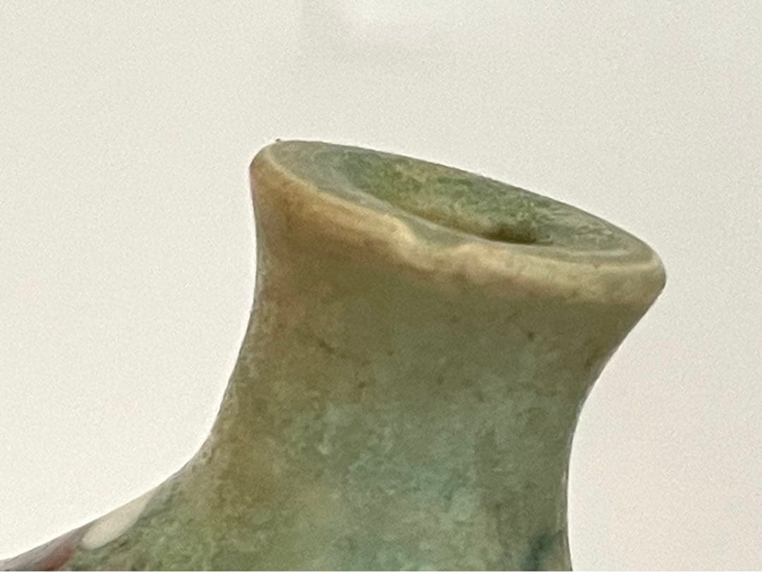 骨董　アンティーク　中国骨董　鼻煙壷　陶製　翡翠？　コレクション　清朝