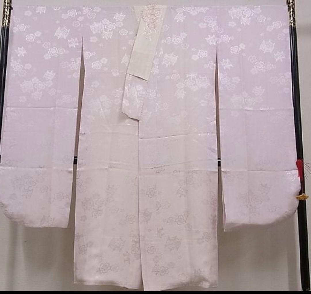 振袖フルセット振袖　花蝶文　黒地　金彩フルセット