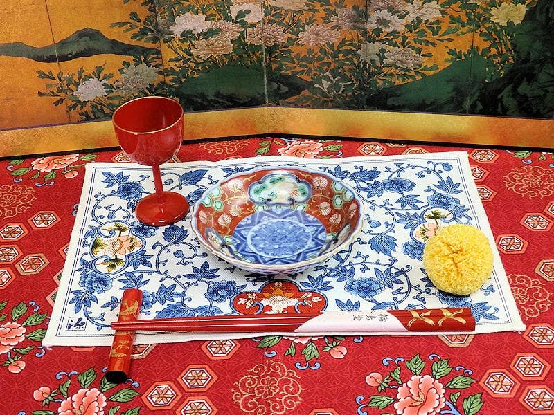 大聖寺伊万里　金襴手　金唐草に亀甲紋の図　４寸皿　５枚　A542AS-DAy