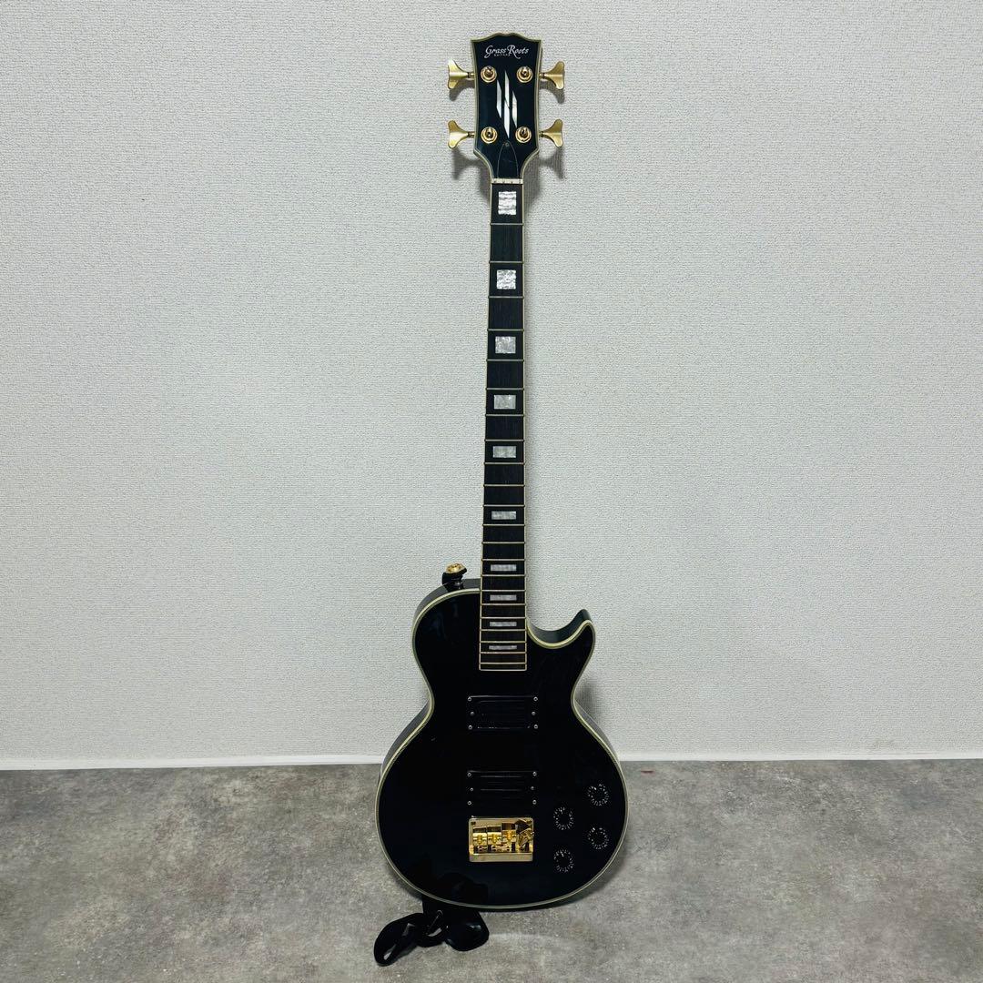 GrassRoots エレキギター レスポールタイプ ピックガードなし ケース付