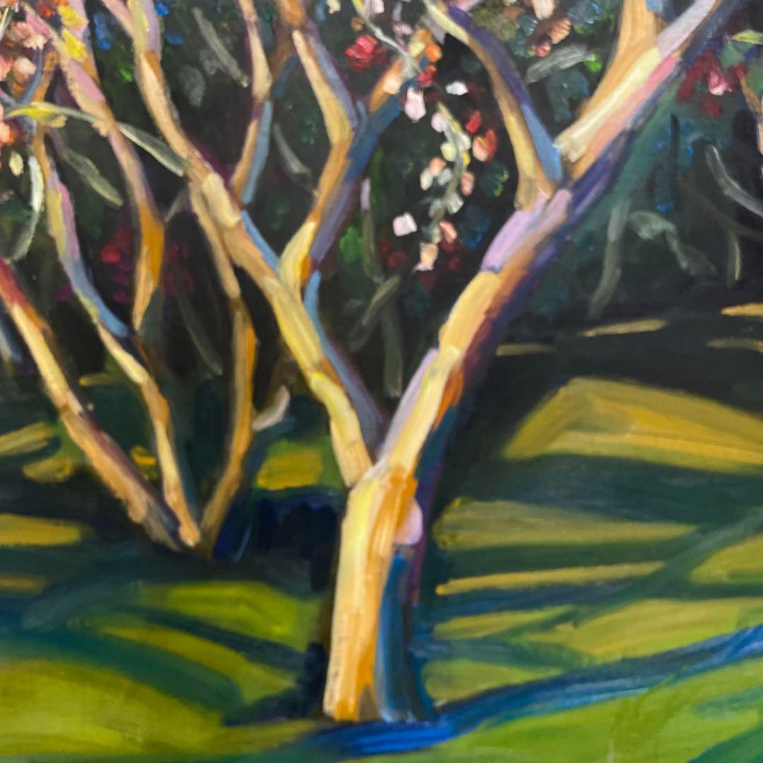 油彩画 樹木 F10サイズ