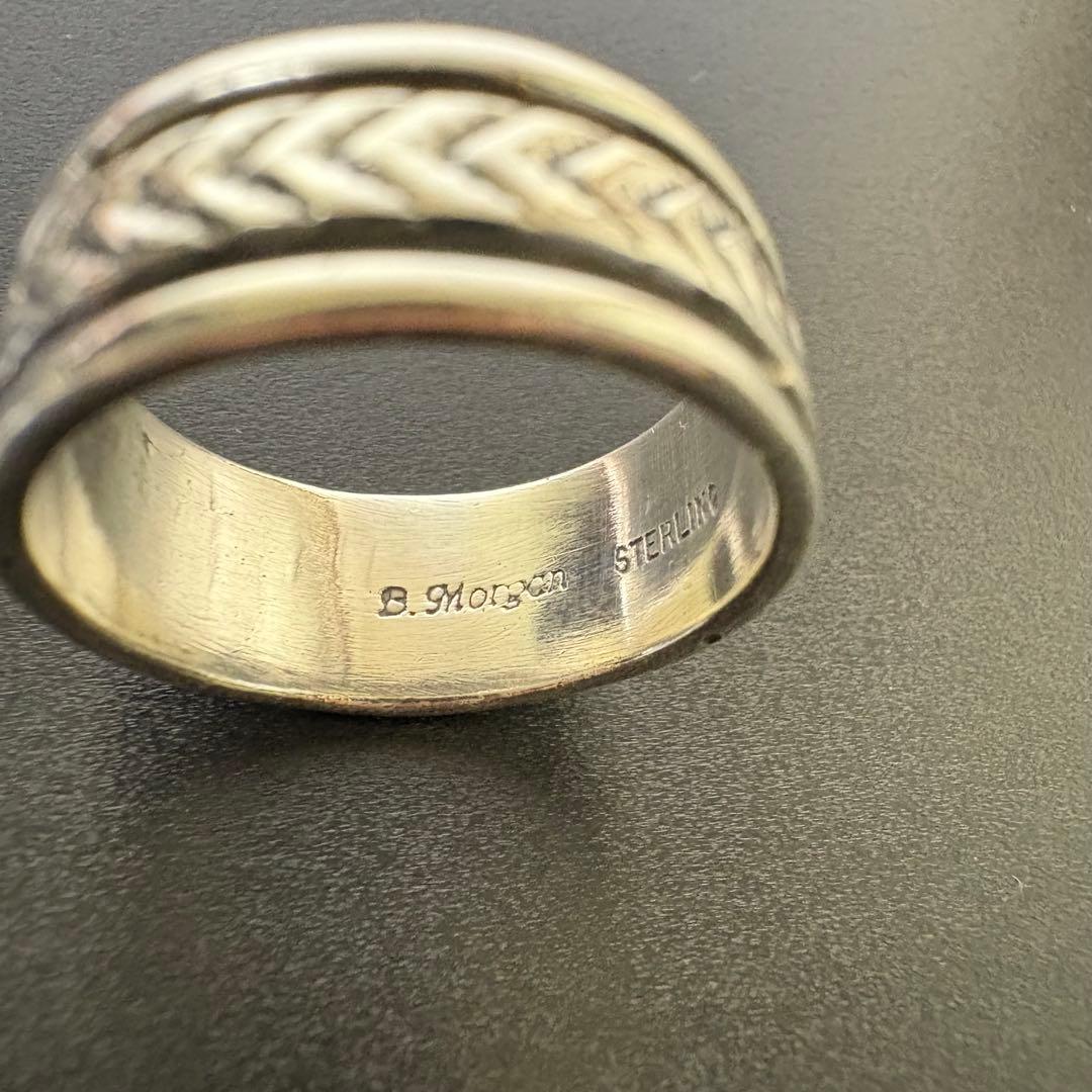 ナバホ　ブルースモーガン　リング　約15号　インディアンジュエリー