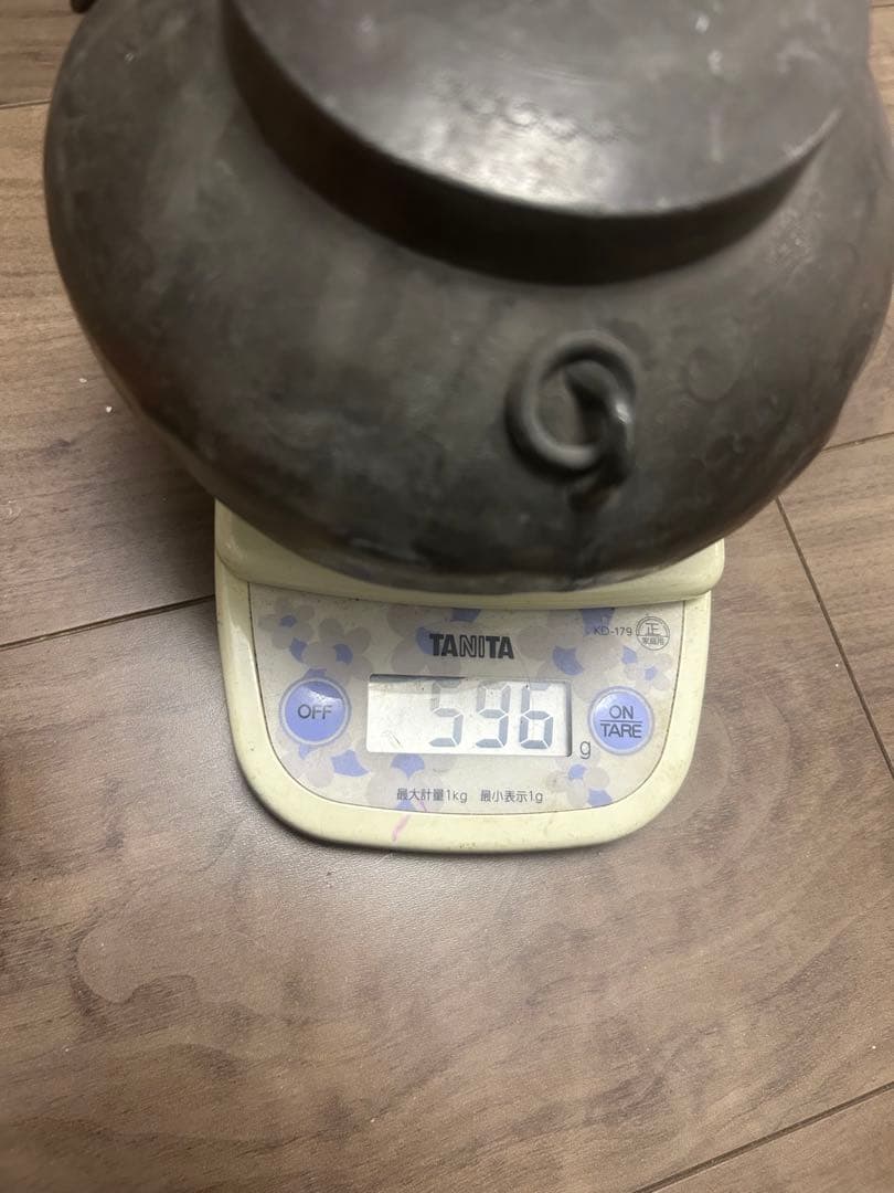 王東文造 古錫製 雲龍鳳凰文刻 三耳壷 茶入 中國古玩 唐物 時代物 骨董品