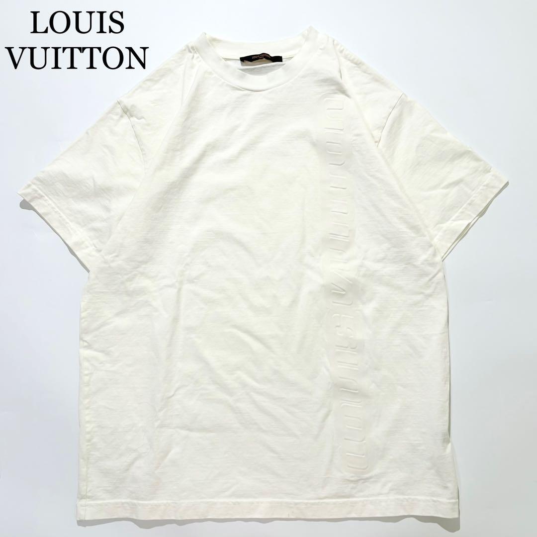 【極美品】LOUIS VUITTON Tシャツ 半袖 エンボスロゴ アイボリー