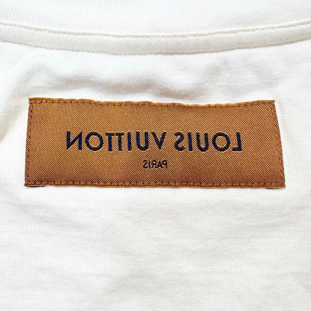 【極美品】LOUIS VUITTON Tシャツ 半袖 エンボスロゴ アイボリー