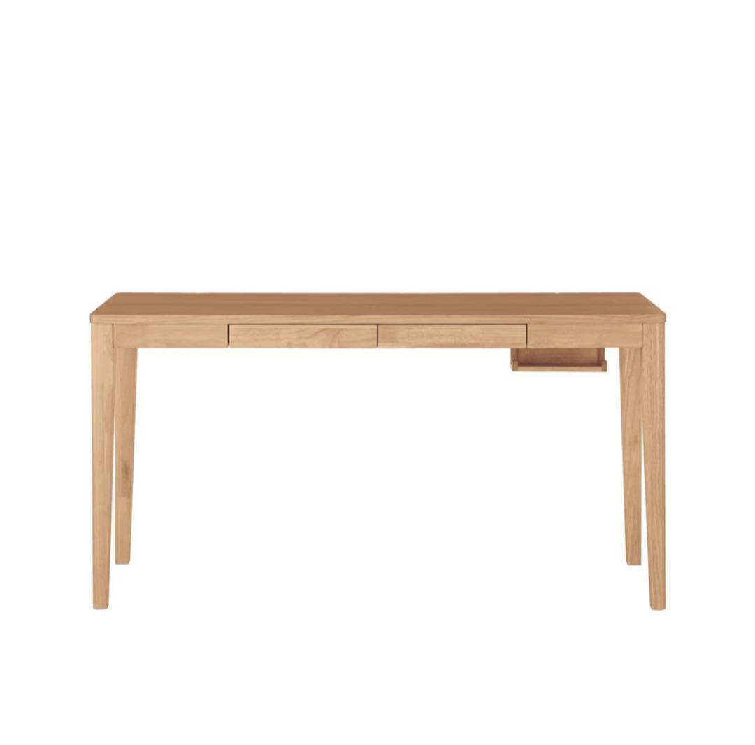 【美品】ベルメゾン パソコンデスク 木製 ナチュラル 学習机 120×50 cm