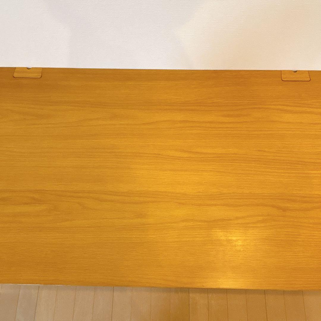 【美品】ベルメゾン パソコンデスク 木製 ナチュラル 学習机 120×50 cm