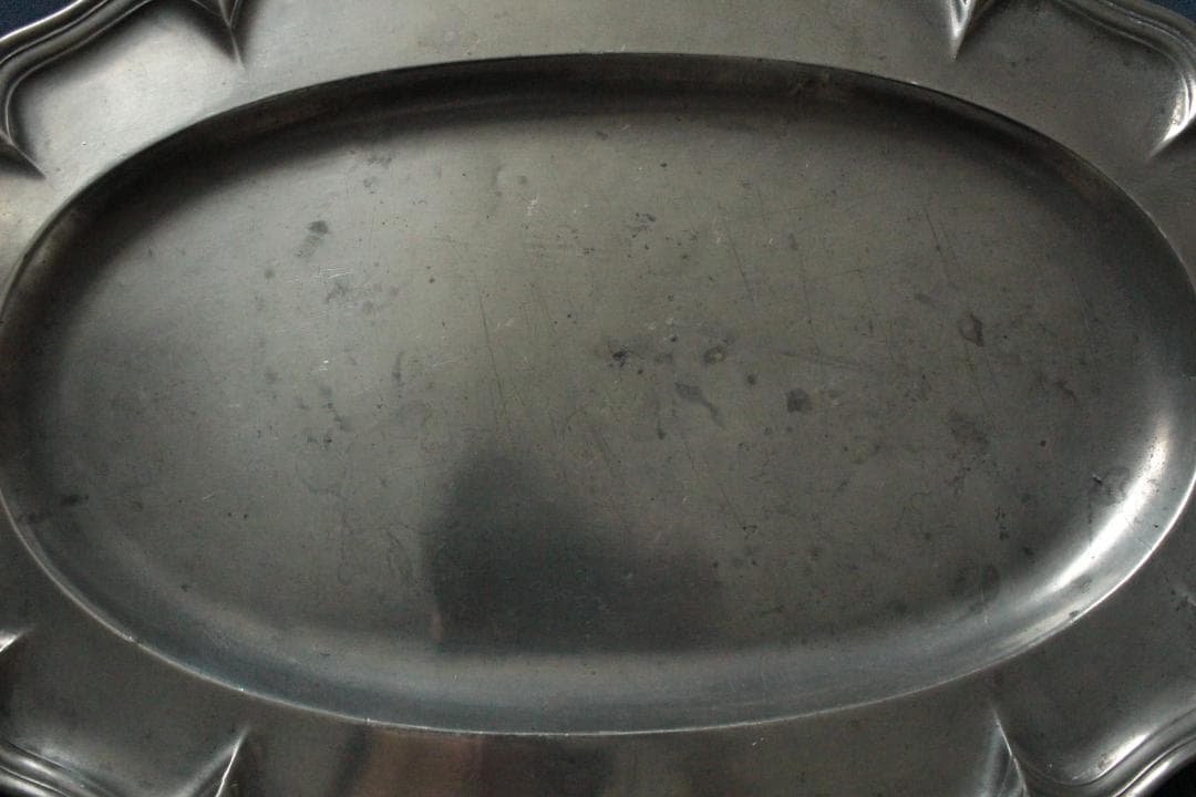 エタンオーバルプレート大/フランスアンティークアクセサリートレイ