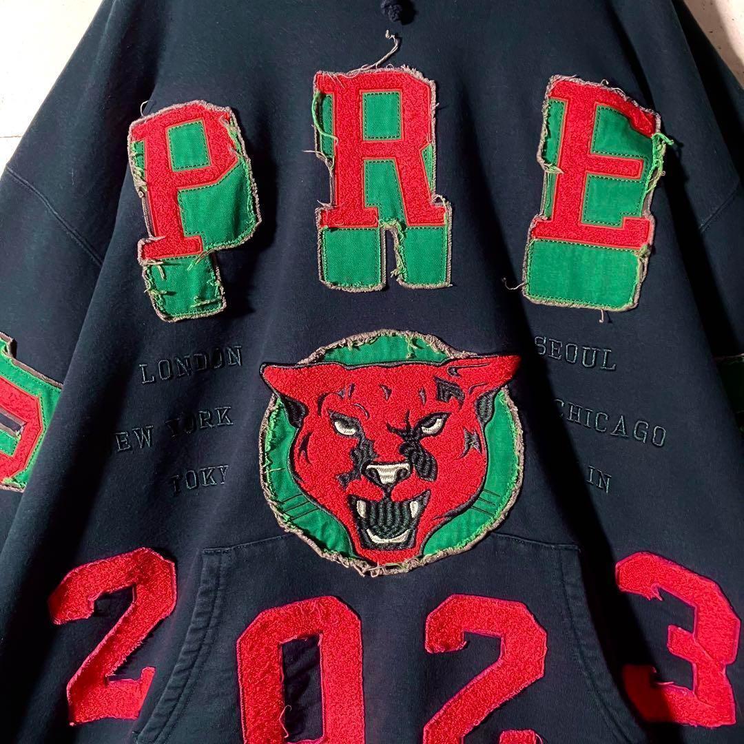 【即完売 】シュプリーム☆パッチアーチロゴスウェットパーカー希少XLネイビー