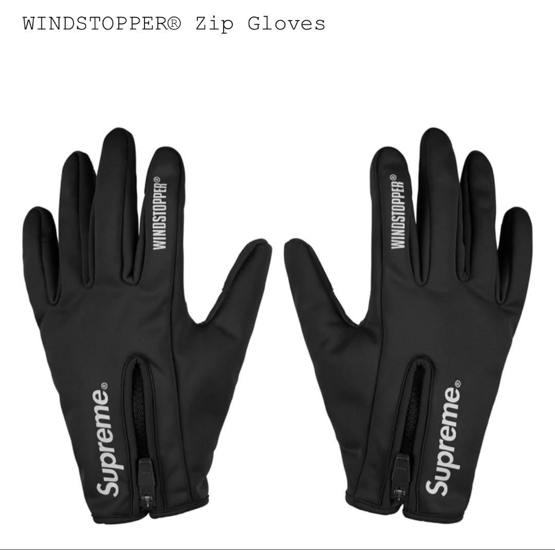 Supreme WINDSTOPPER® Zip Gloves ブラック