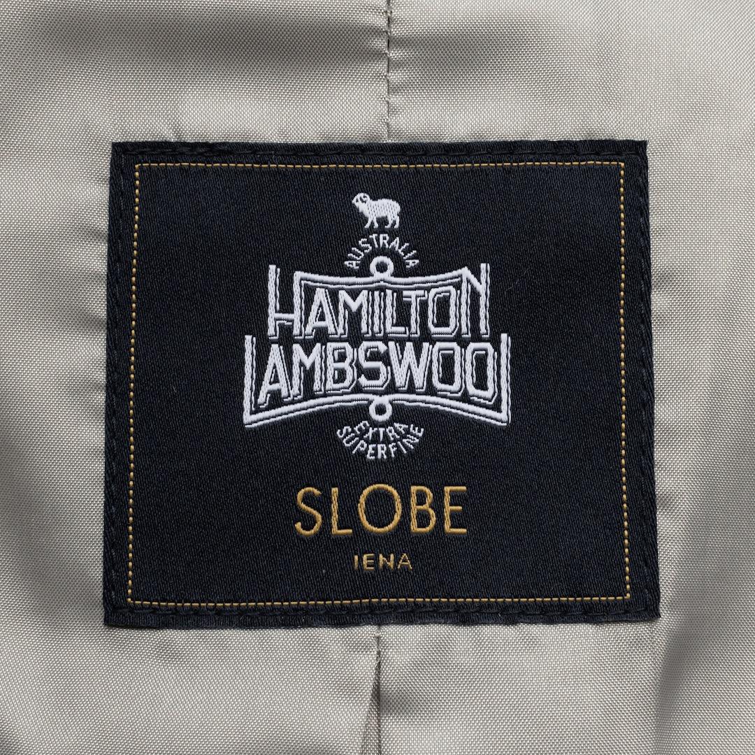 SLOBE IENA HAMILTONダブルフェイスウールロングコート ベージュ