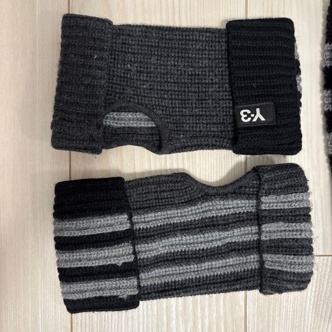 Y-3 手袋 アームウォーマー セット グレー/ブラック