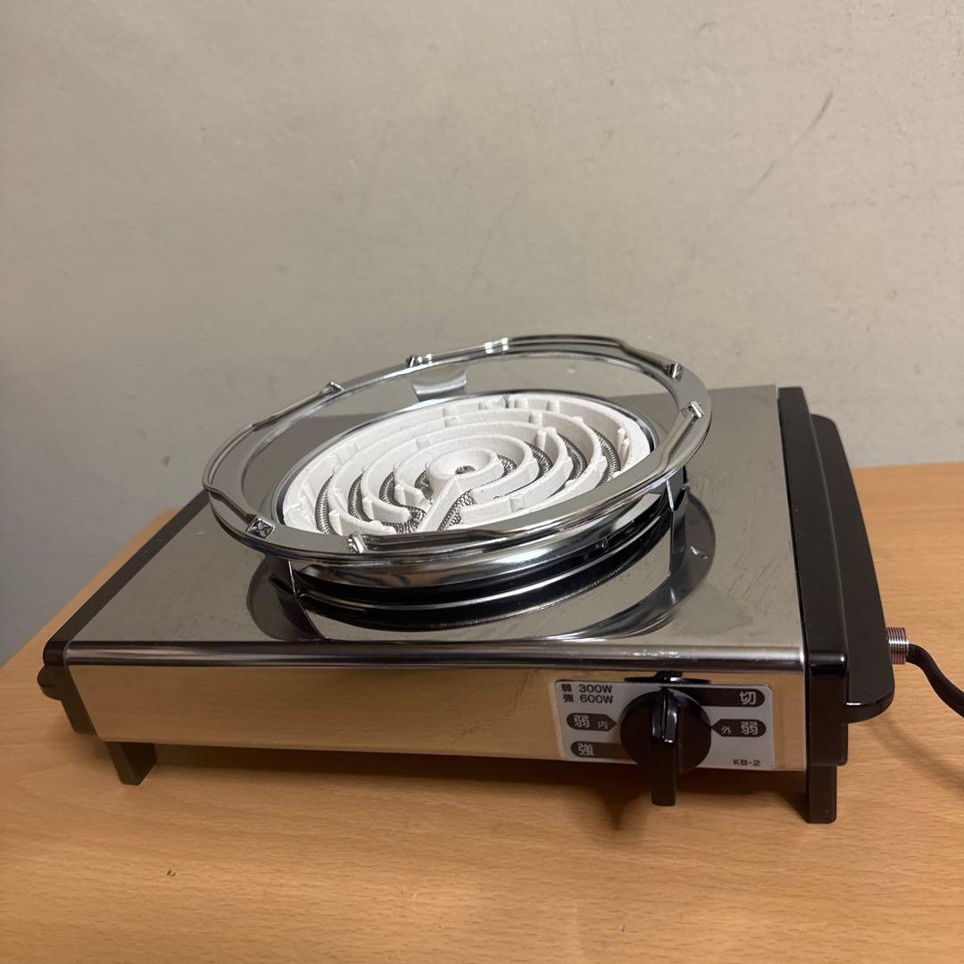 電気コンロ ステンレススチール 300W/600W KB-2