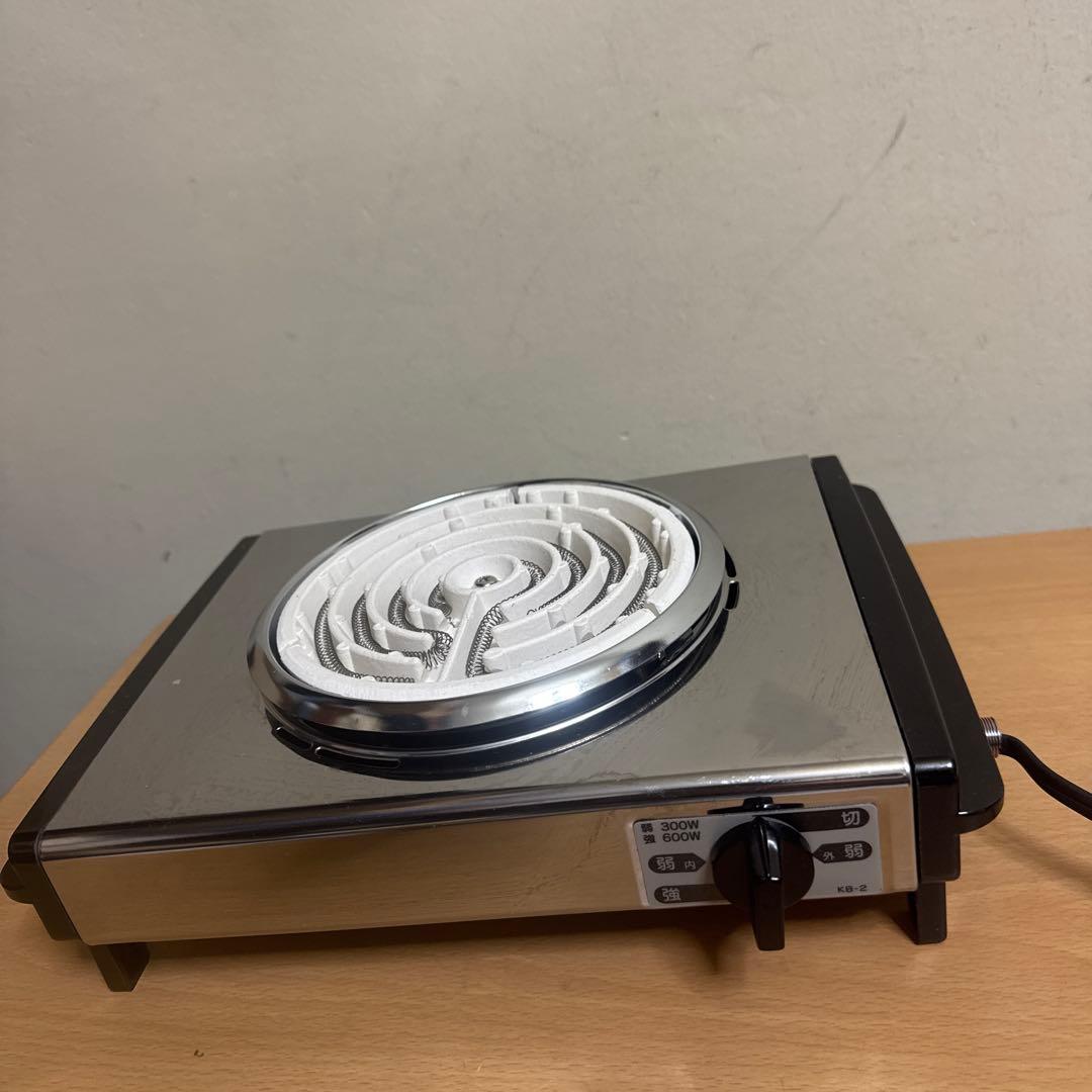 電気コンロ ステンレススチール 300W/600W KB-2